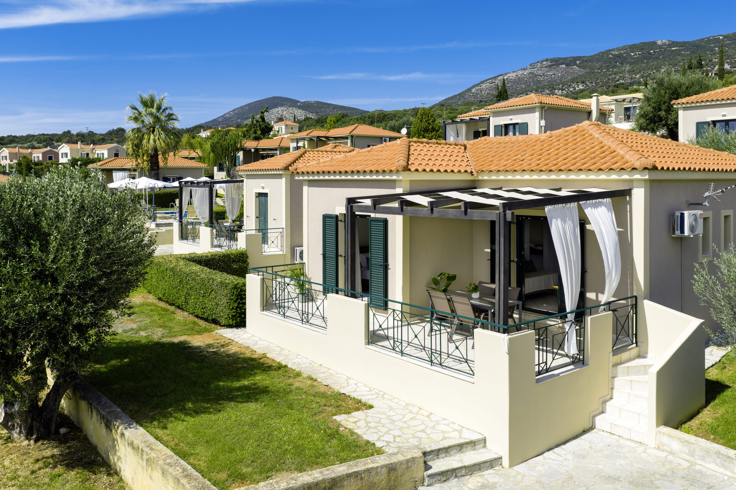 Oneira Villas - Villa Olivia - Balcony from outside - Kefalonia